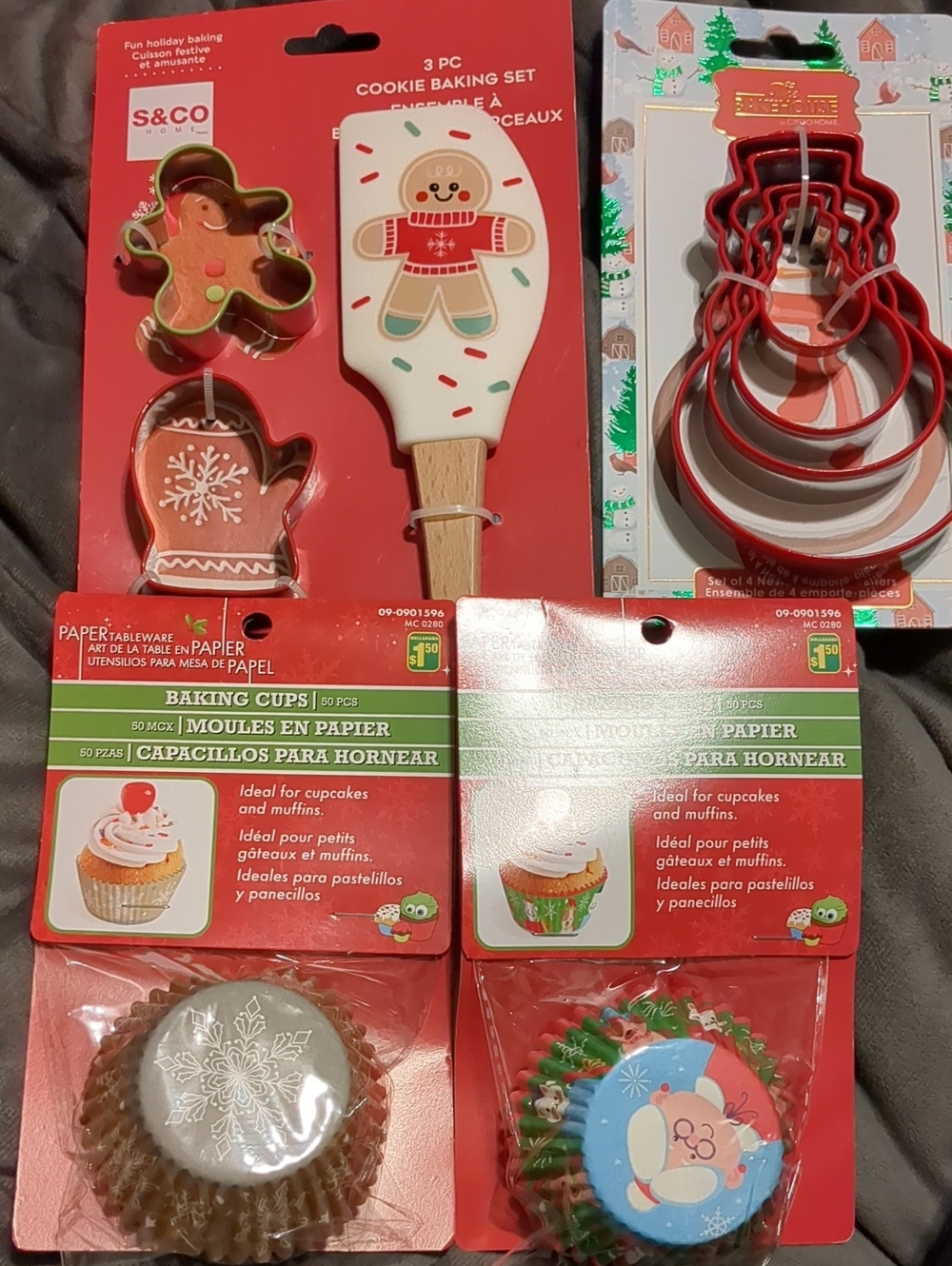🎄Holiday Cookie Baking Set & Snowman Cookie Cutters - Festive Baking Supplies